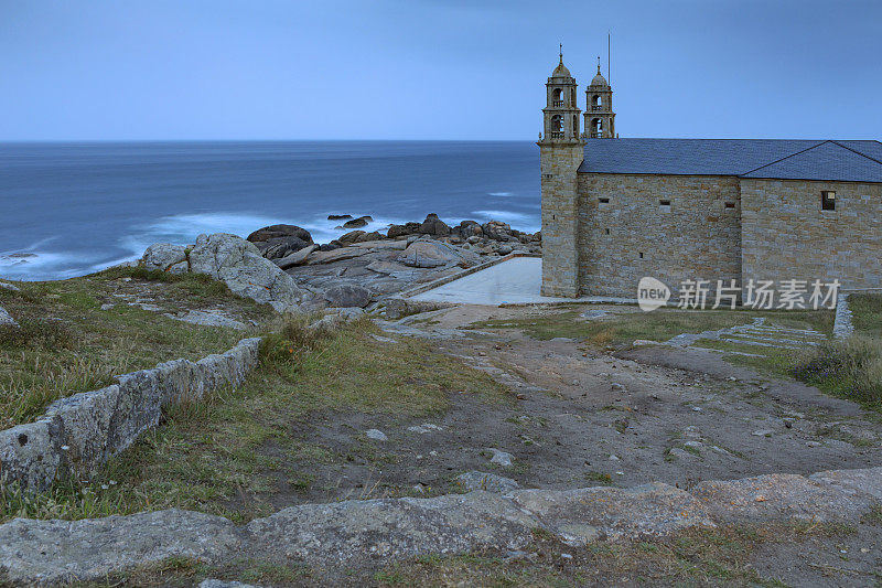 Virxe da Barca圣所，位于加利西亚海岸的Muxai